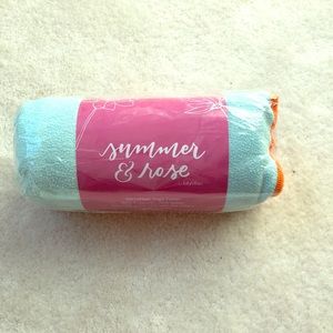 SOLD! NEW Summer & Rose blue yoga towel